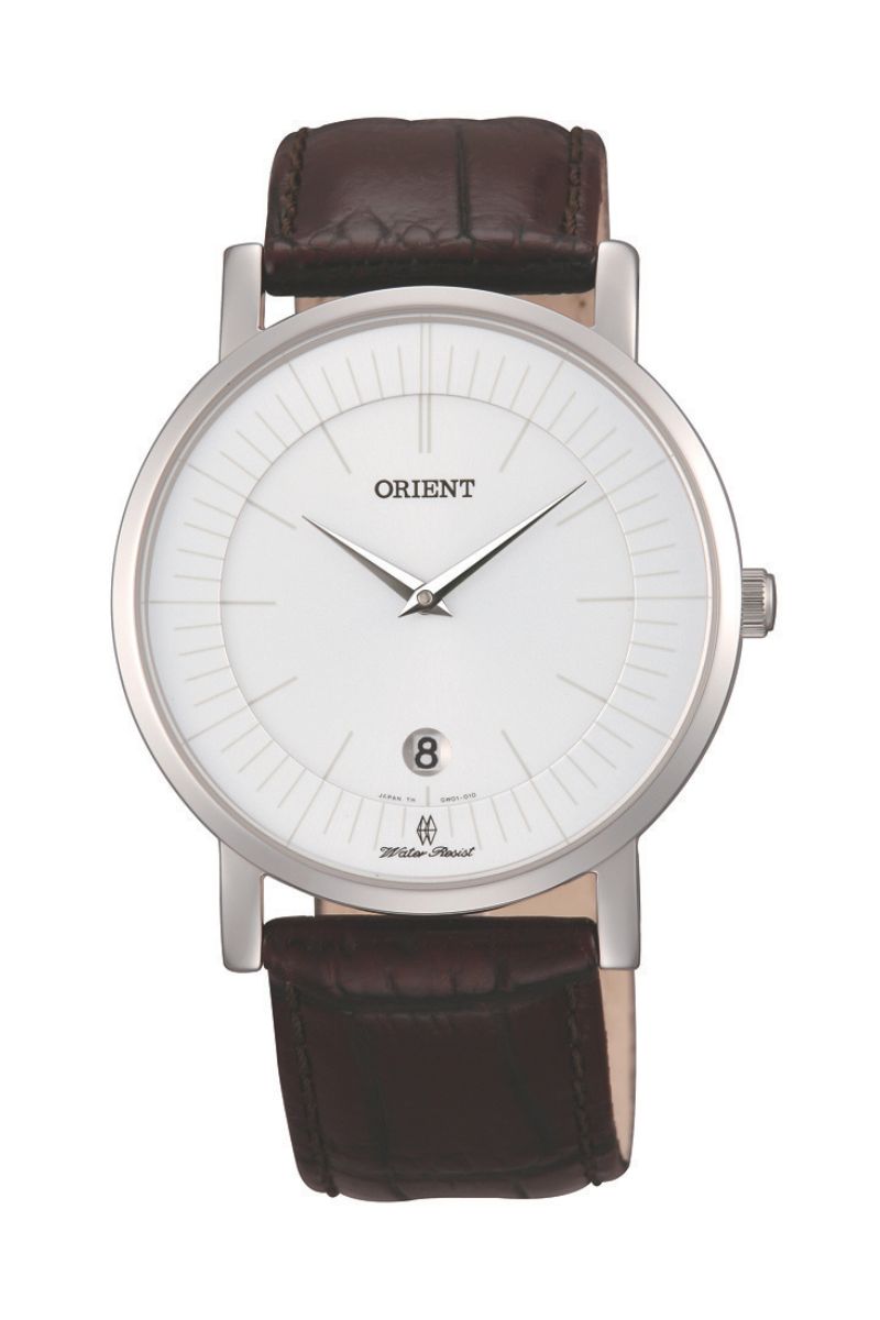ORIENT GW0100AW Quartz Classic Leather Strap Watch