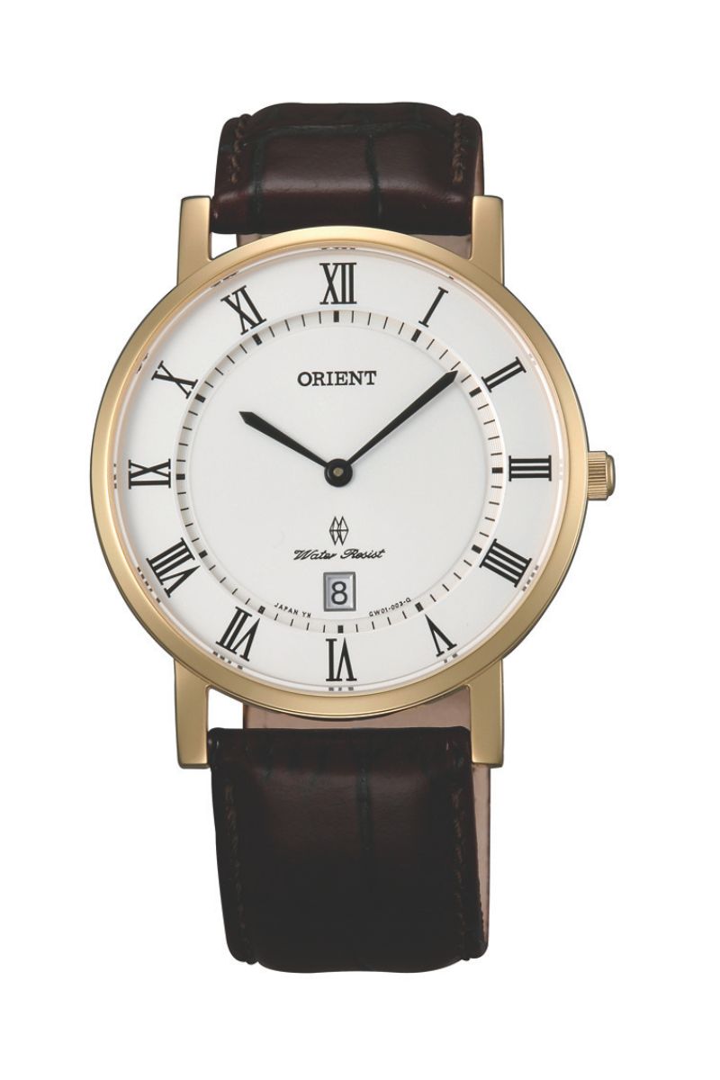 ORIENT GW0100FW Quartz Classic Watch Leather Strap
