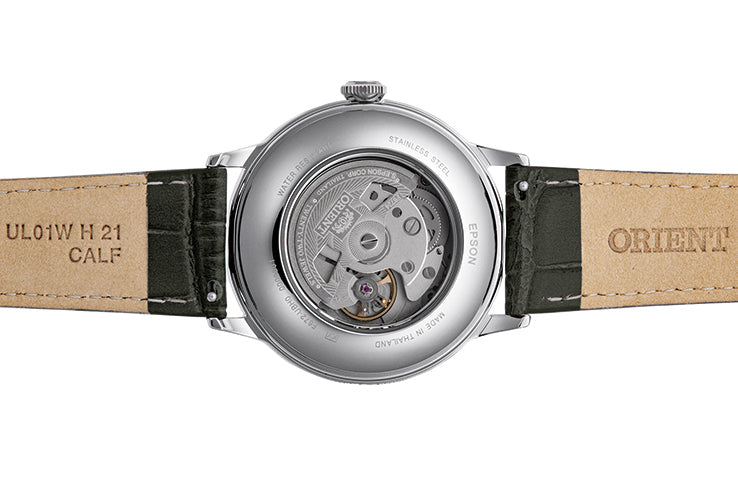 ORIENT RA-AC0025N Mechanical Classic Watch, Leather Strap - 40.5mm