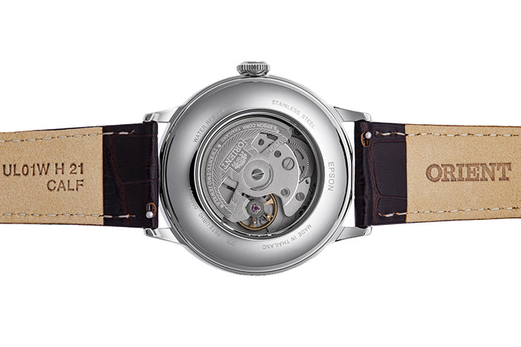 ORIENT RA-AC0026R Mechanical Classic Watch, Leather Strap - 40.5mm