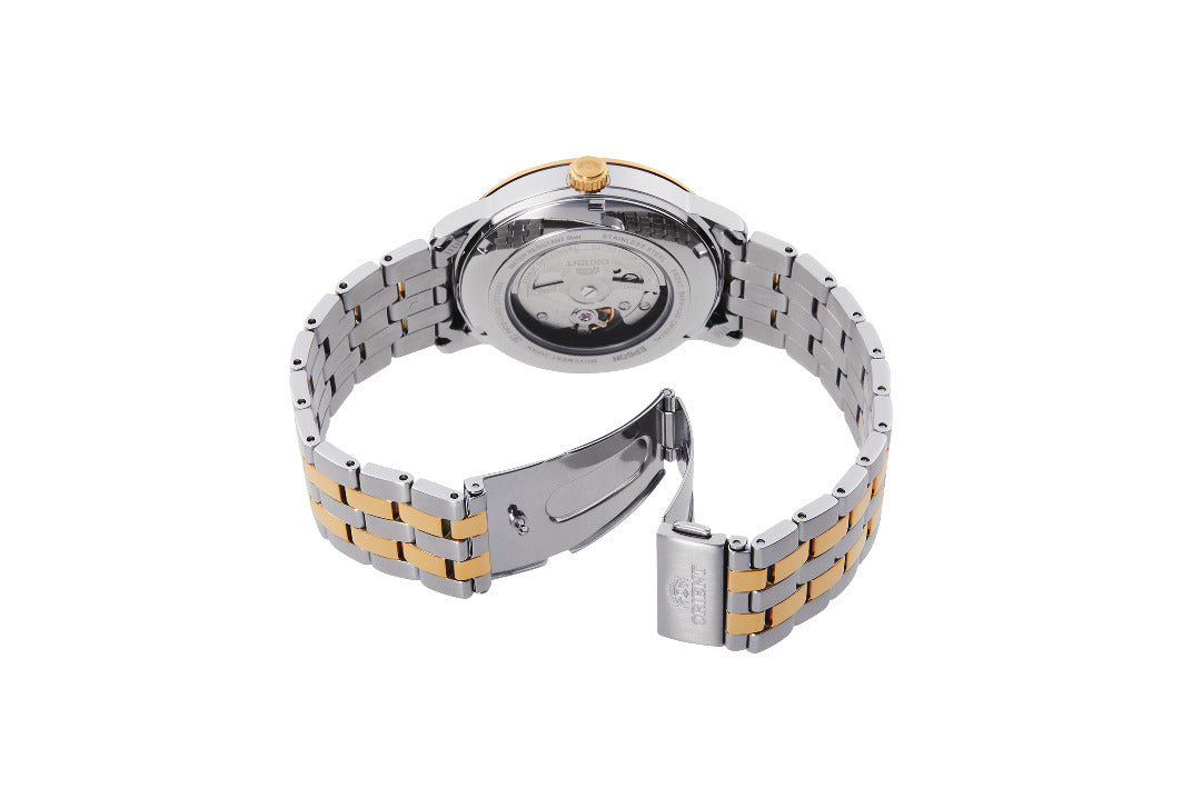 ساعة ORIENT RA-AC0F08G بسوار معدني معاصر للرجال
