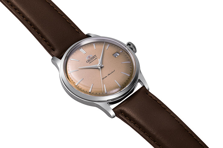 ORIENT RA-AC0M15Y Mechanical Bambino Watch, Leather Strap - 38.4mm