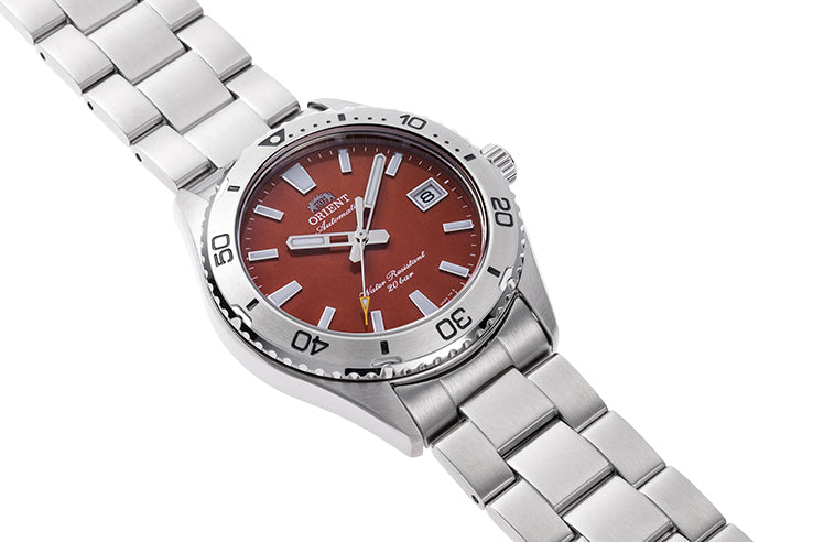 ORIENT RA-AC0Q09R Mechanical Sports Watch, Metal Strap - 39.9mm