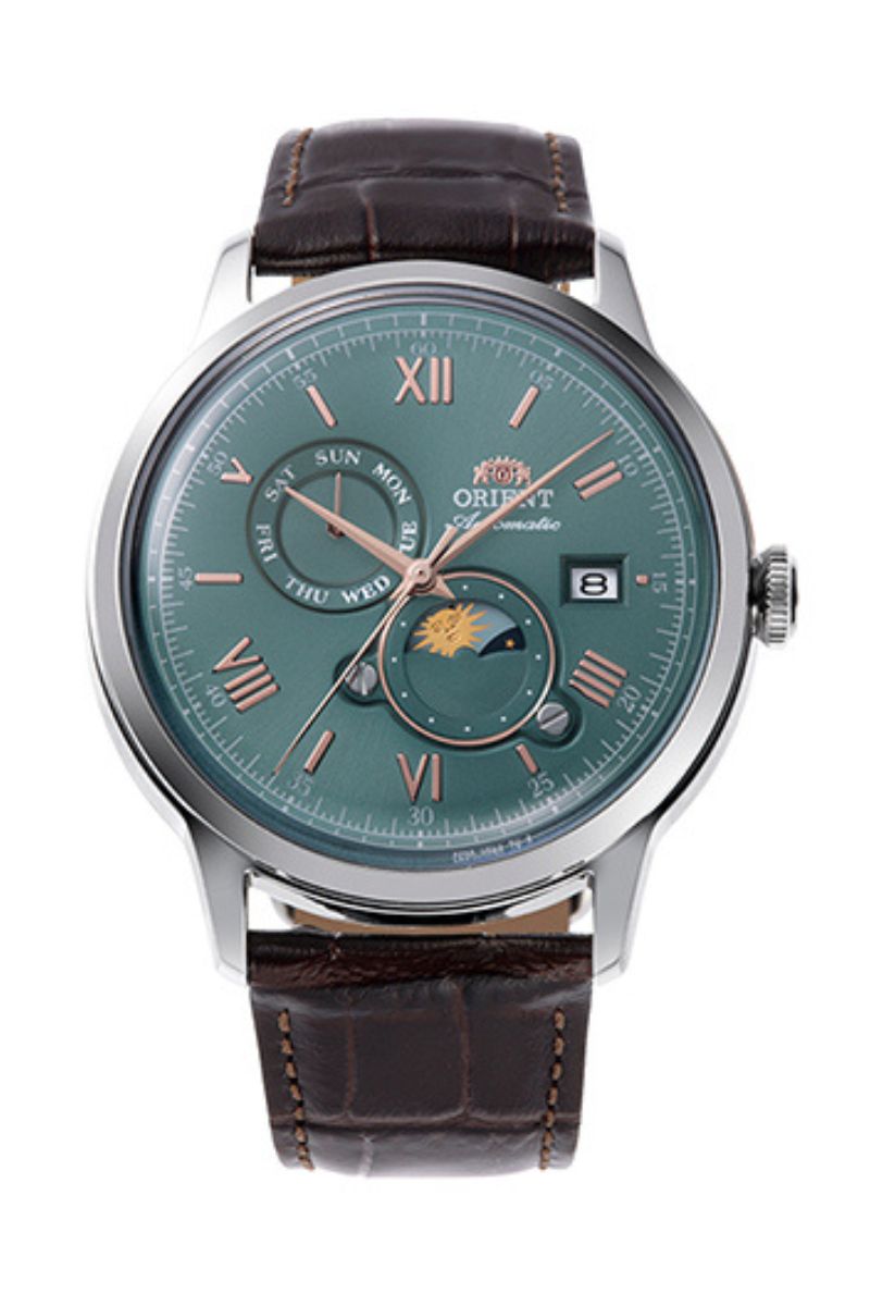 ORIENT RA-AK0805E Mechanical Classic Watch, Leather Strap - 41.5mm