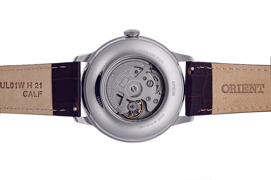 ORIENT RA-AK0805E Mechanical Classic Watch, Leather Strap - 41.5mm