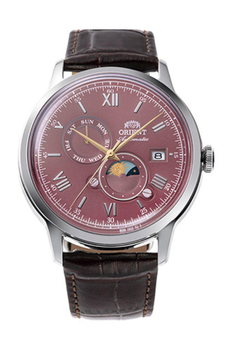 ORIENT RA-AK0807R Mechanical Classic Watch, Leather Strap - 41.5mm