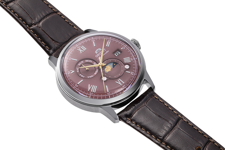ORIENT RA-AK0807R Mechanical Classic Watch, Leather Strap - 41.5mm