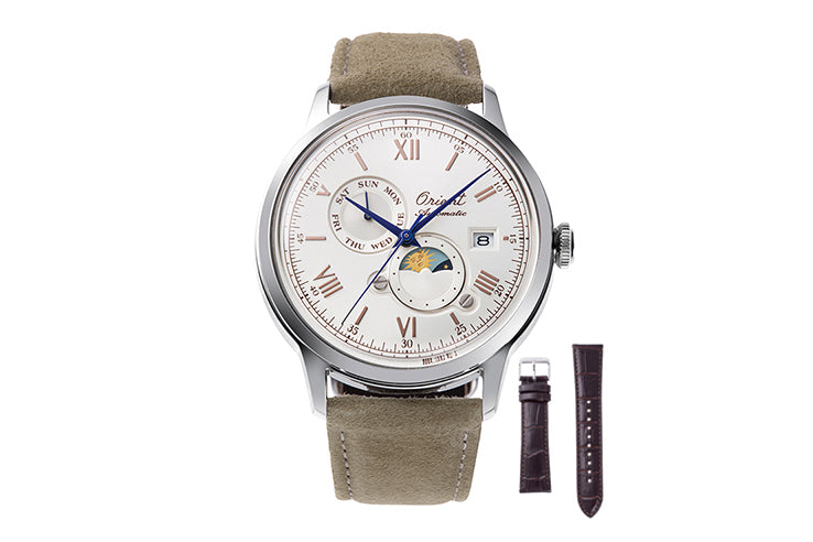 ORIENT RA-AK0808S Mechanical Classic Watch, Leather Strap - 41.5mm Limited