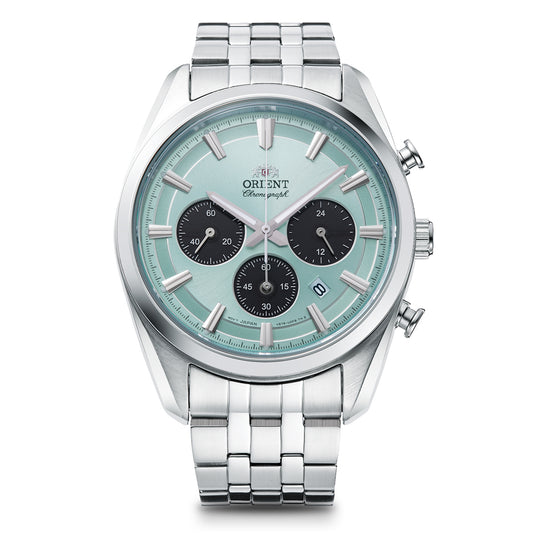 ORIENT RA-TX0304L10B Quartz Contemporary Watch Gents Solor Chrono SS 200MTR