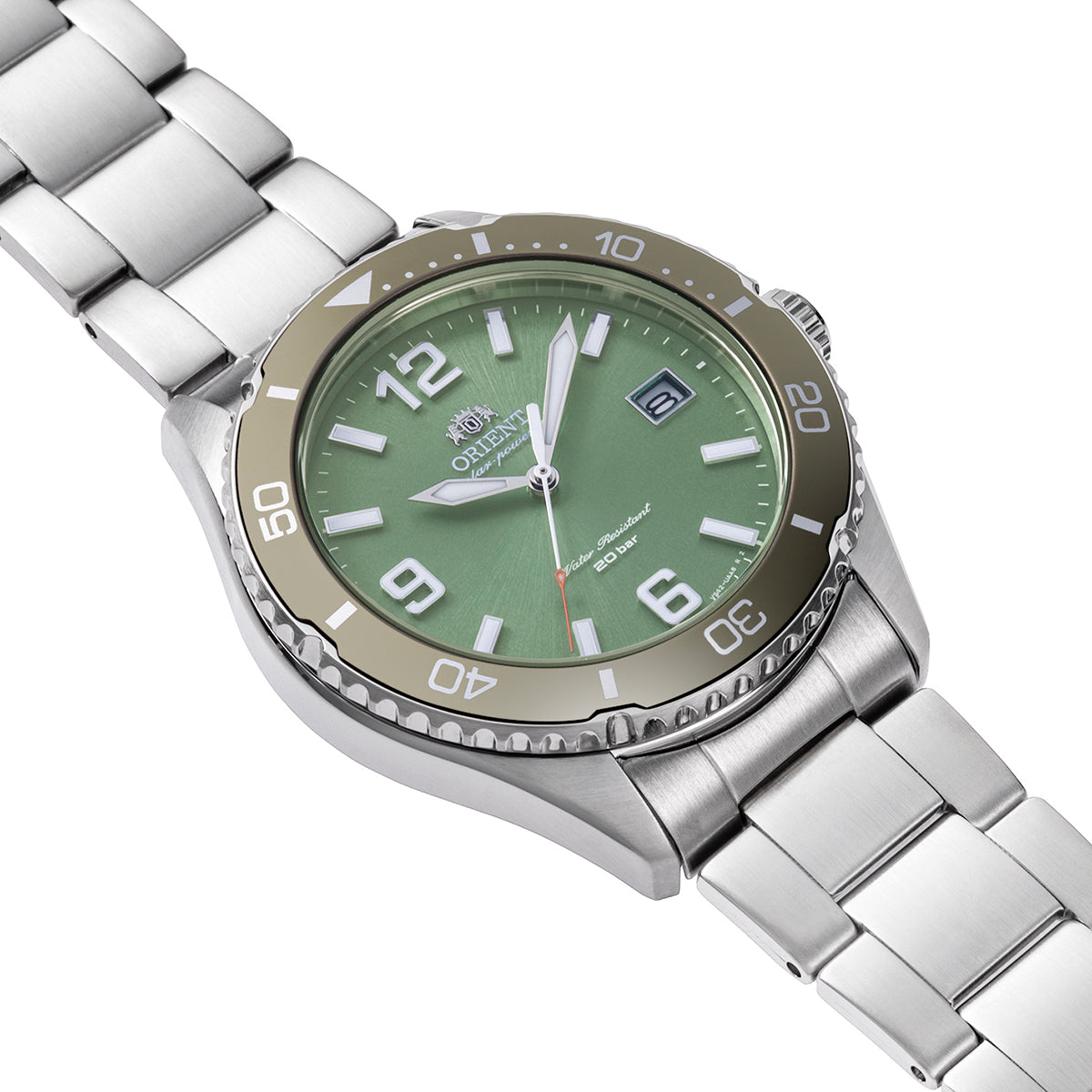 ORIENT RA-WJ0001E10B Quartz Sports Watch, Metal Strap - 39.9mm
