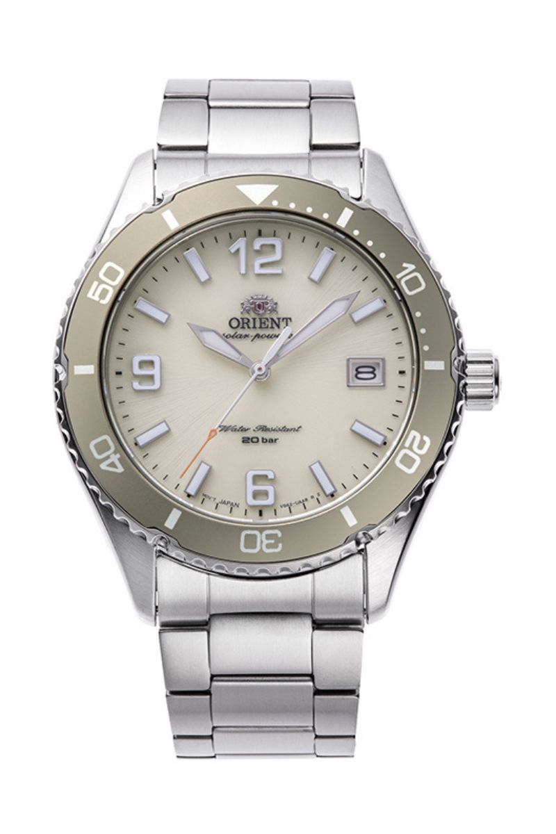 ORIENT RA-WJ0003S10B Quartz Sports Watch, Metal Strap