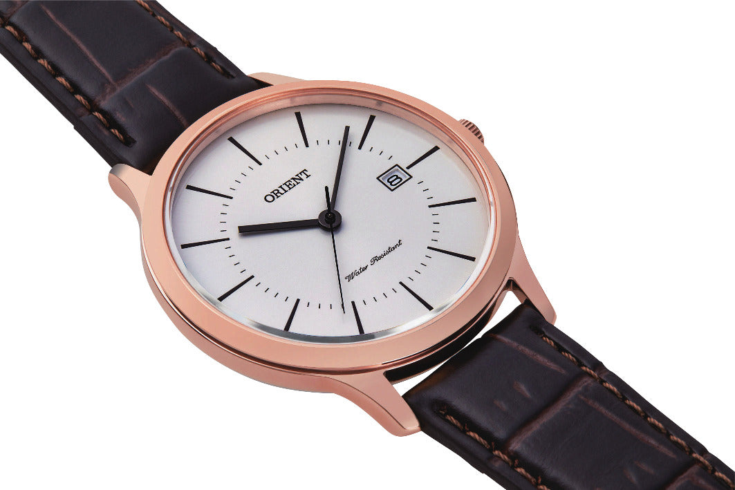 ORIENT RF-QD0001S Contemporary Quartz Ladies Leather Strap Watch