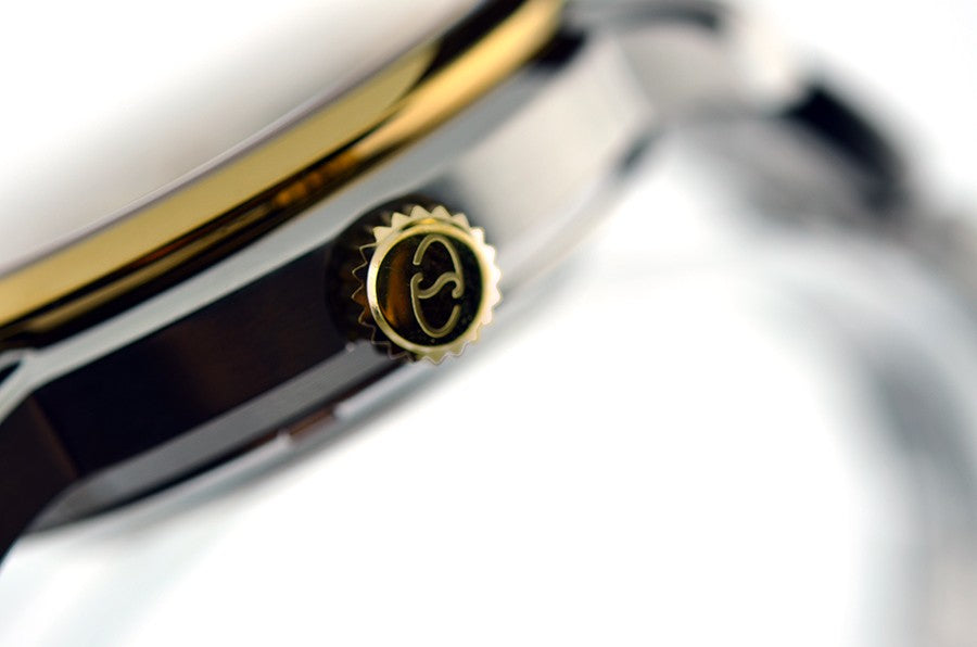 ORIENT STAR SDE00001 White Dial Two Tone Gold and Silver Stainless Steel Bracelet Automatic Men’s Watch
