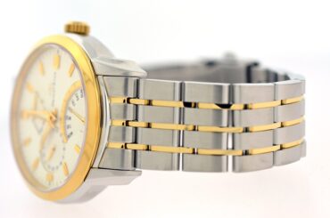 ORIENT STAR SDE00001 White Dial Two Tone Gold and Silver Stainless Steel Bracelet Automatic Men’s Watch