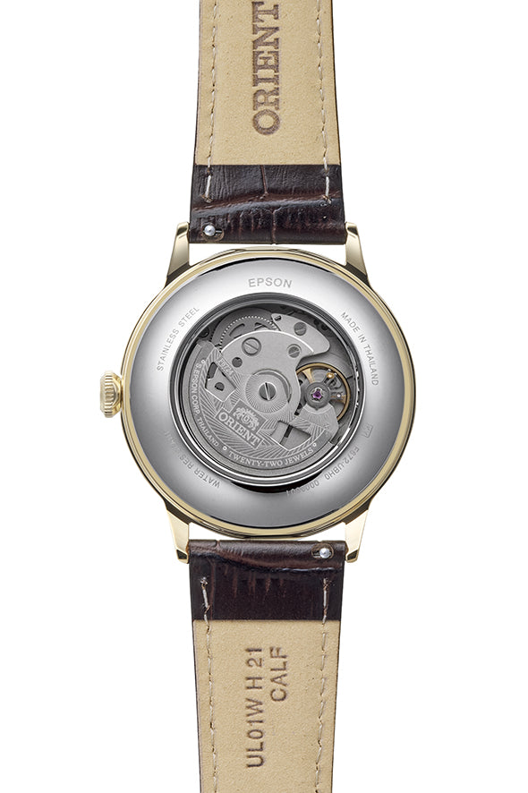 ORIENT RA-AC0028S Mechanical Bambino Watch, Leather Strap - 40.5mm