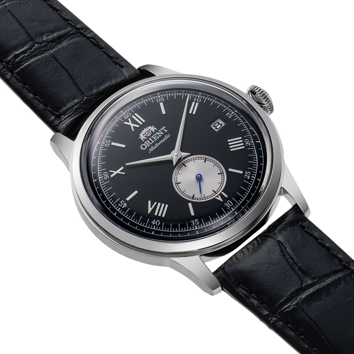 ORIENT RA-AP0101B Bambino 38.4mm Black Dial Small Seconds Automatic Black Leather Strap Watch