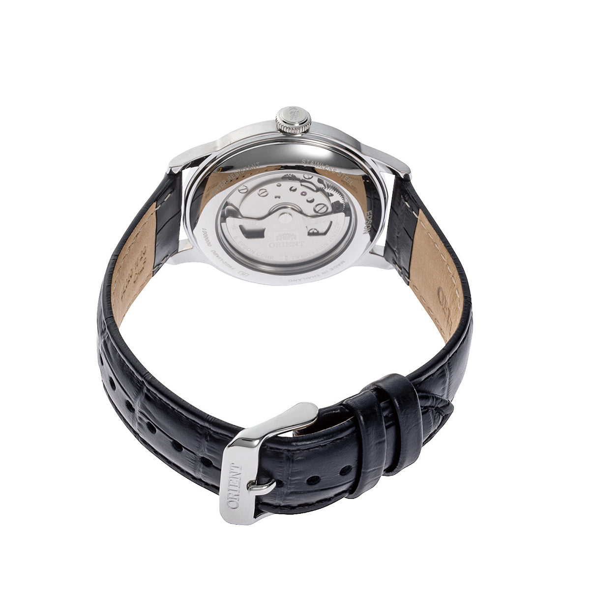 ORIENT RA-AP0101B Bambino 38.4mm Black Dial Small Seconds Automatic Black Leather Strap Watch
