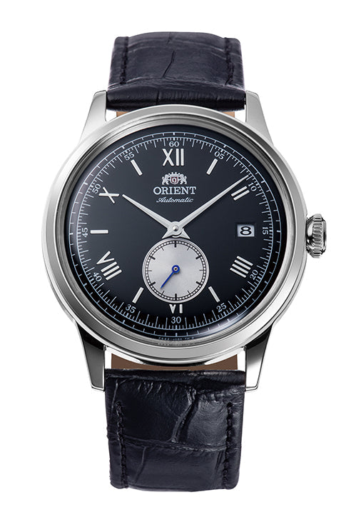 ORIENT RA-AP0101B Bambino 38.4mm Black Dial Small Seconds Automatic Black Leather Strap Watch