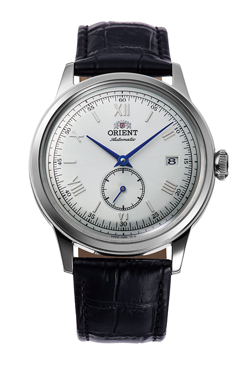 ORIENT RA-AP0104S Bambino 38.4mm Silver Dial Small Seconds Automatic Black Leather Strap Watch