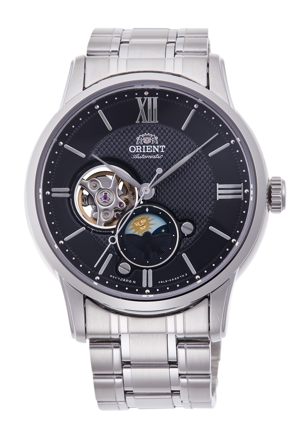 Grey Orient Sun And Moon Black ORIENT RA-AS0008B Sun And Moon With
