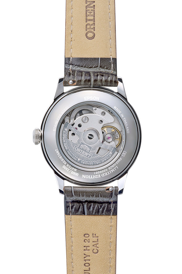 ORIENT RA-BB0006N Bambino Automatic Brown Leather Strap Watch-38.4mm