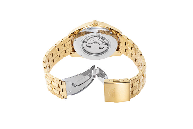 ORIENT RA-BA0001G Contemporary Multi-year Calendar Automatic Golden Bracelet Chain Watch