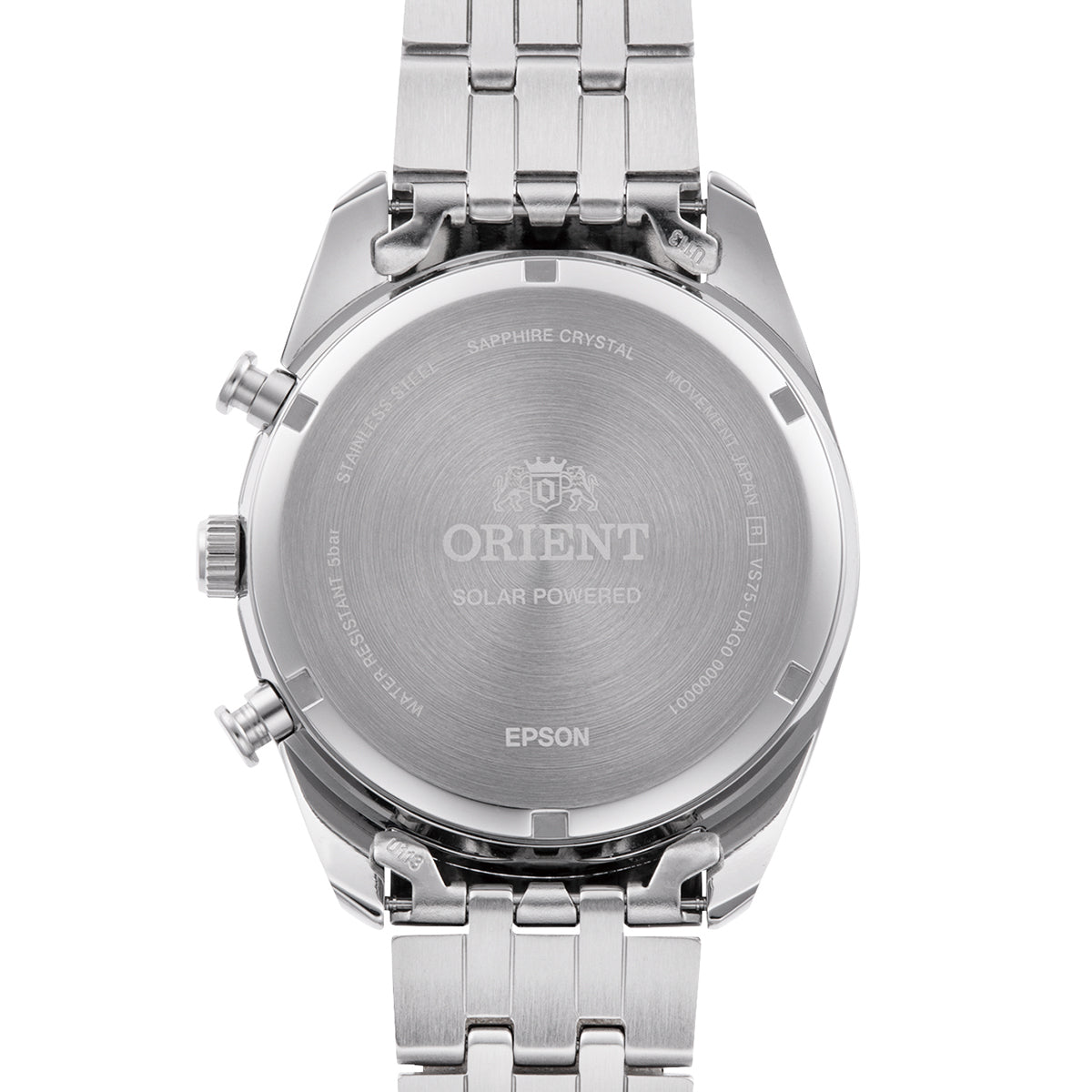 ساعة ORIENT RA-TX0304L10B كوارتز معاصرة للرجال Solor Chrono SS 200MTR