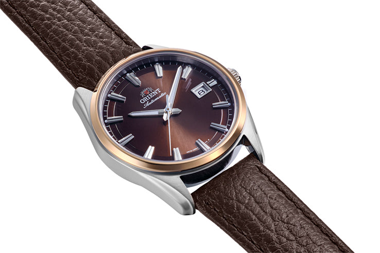ORIENT RA-AC0R03Y Mechanical Contemporary Watch, Leather Strap - 38.5mm