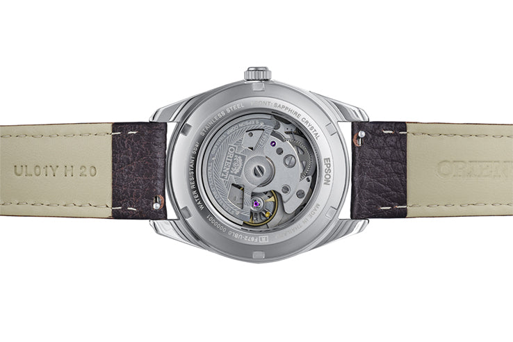 ORIENT RA-AC0R03Y Mechanical Contemporary Watch, Leather Strap - 38.5mm