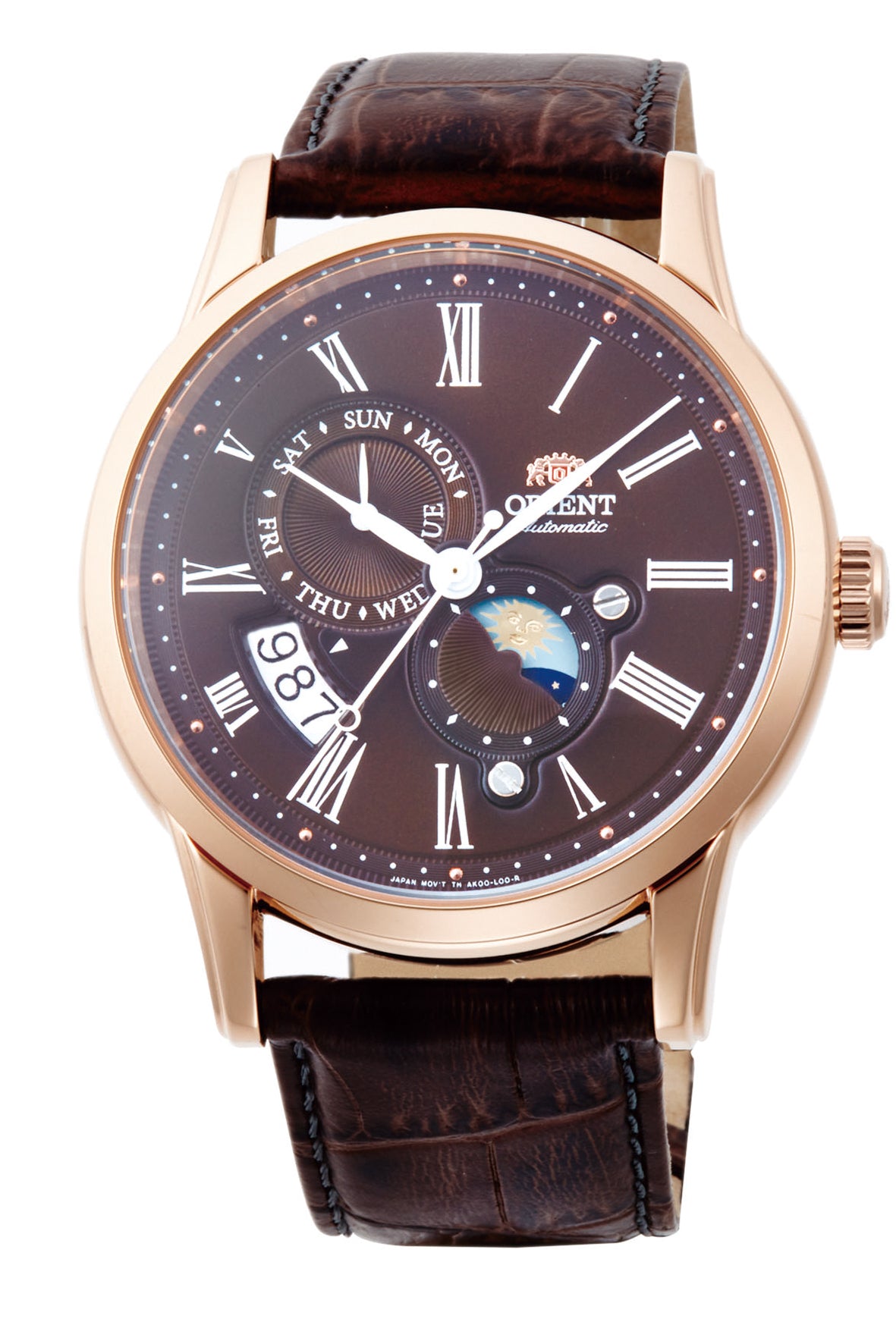 ORIENT RA-AK0009T Sun & Moon Classic Automatic Gents Leather Strap Watch