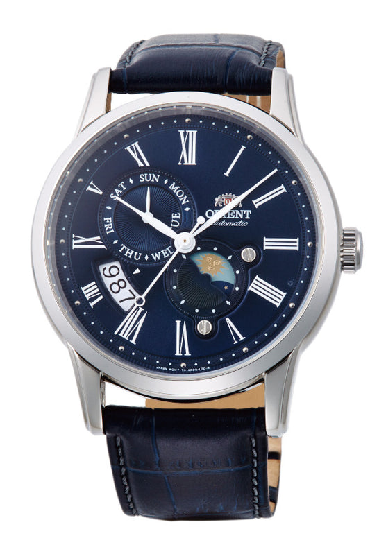 ORIENT RA-AK0011D Sun & Moon Classic Automatic Gents Leather Strap Watch