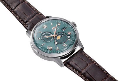 ORIENT RA-AK0805E Mechanical Classic Watch, Leather Strap - 41.5mm