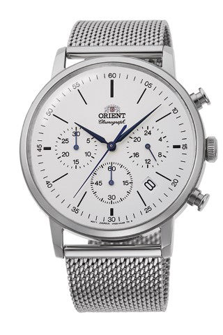 ORIENT RA-KV0402S Chronograph Classic Quartz Gents Metal Bracelet Strap Watch