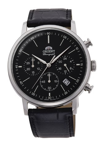 ORIENT RA-KV0404B Chronograph Classic Quartz Gents Leather Strap Watch