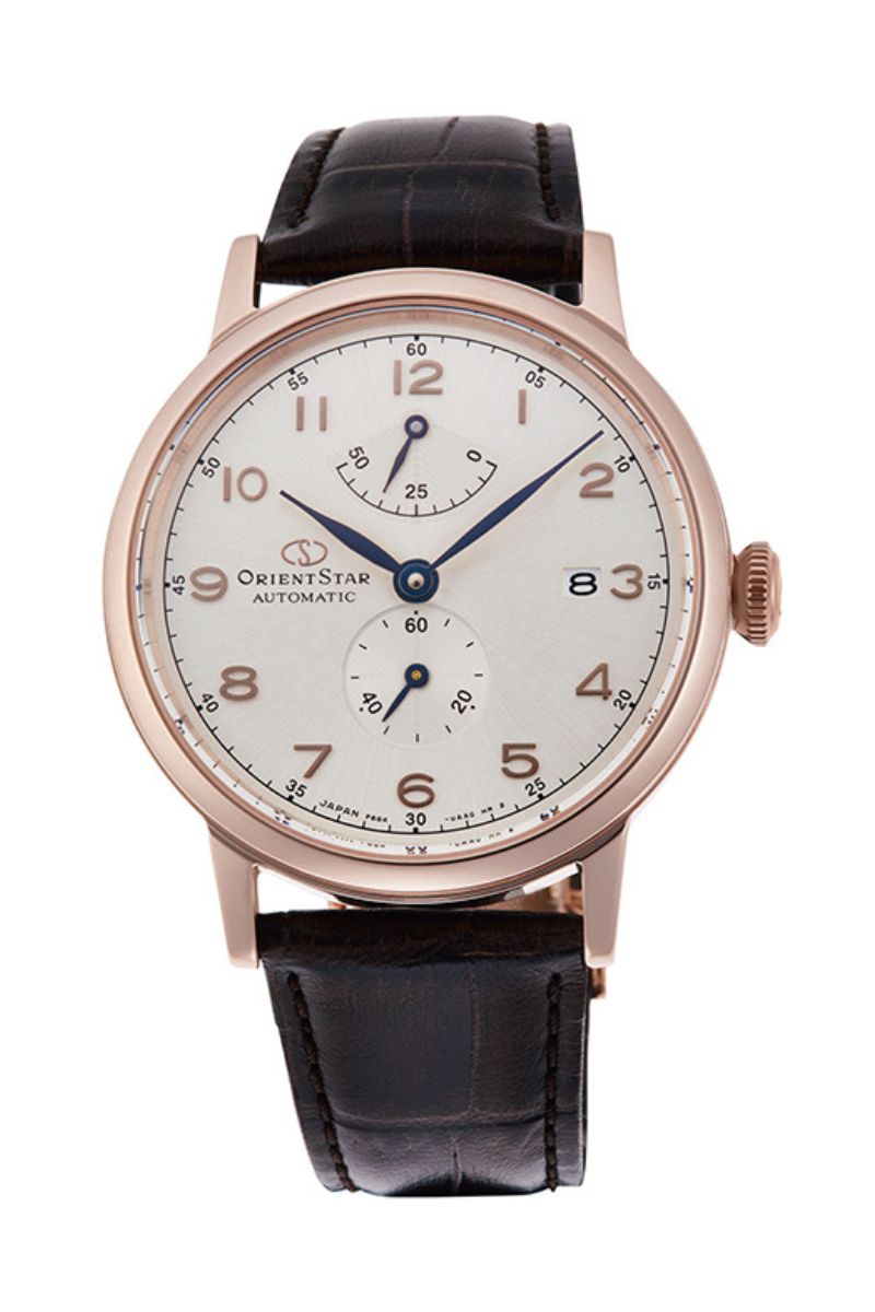 ORIENT STAR RE-AW0003S00B Mechanical Classic Watch, Leather Strap - 38.7mm