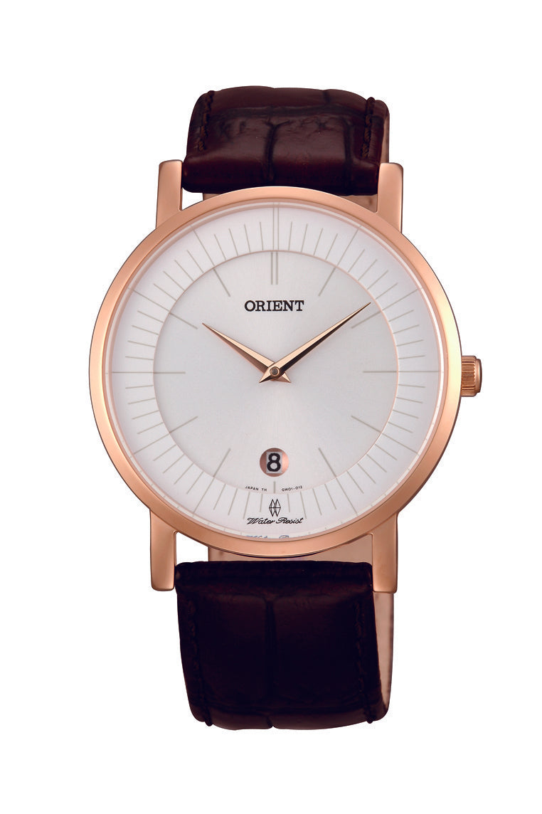 ORIENT GW0100CW Quartz Classic Leather Strap Watch