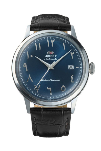 Orient Bambino RA-AC0036L Arabic Numerals Blue Dial Leather Strap Watch - 40.5mm