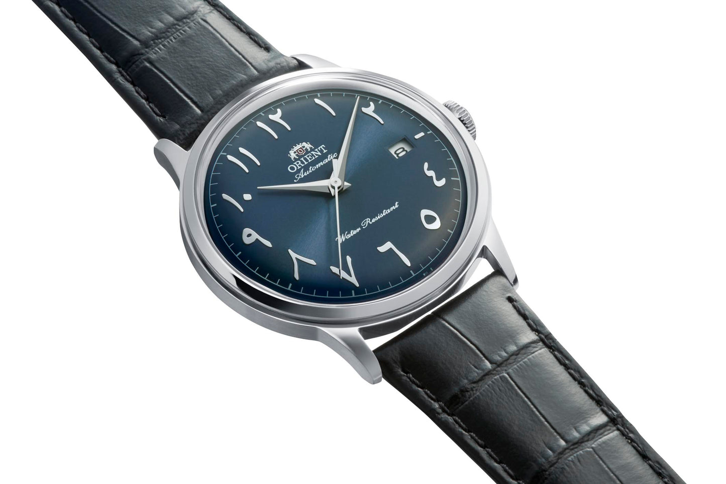 Orient Bambino RA-AC0036L Arabic Numerals Blue Dial Leather Strap Watch - 40.5mm