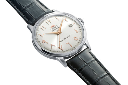 Orient Bambino RA-AC0038S Arabic White Dial Leather Strap Watch - 40.5mm