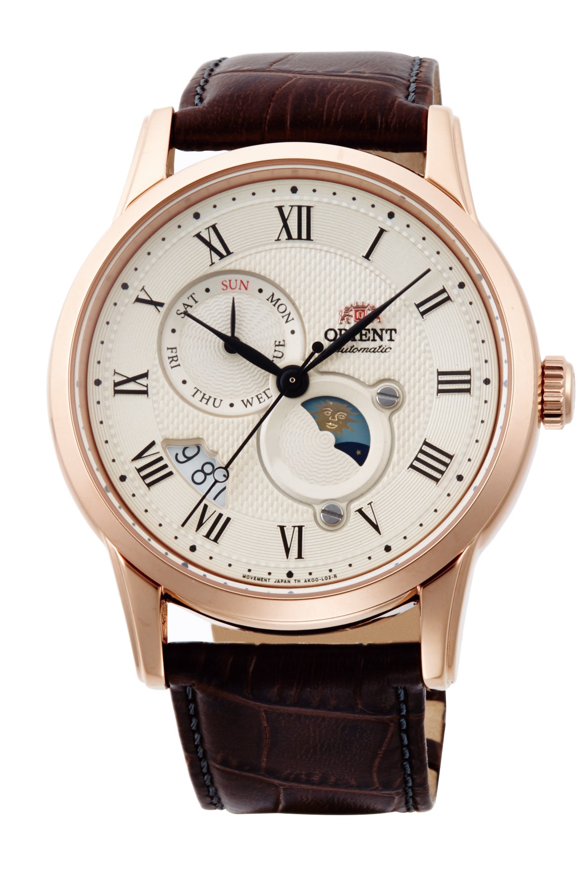 ORIENT RA-AK0007S Sun & Moon Classic Automatic Gents Leather Strap Watch