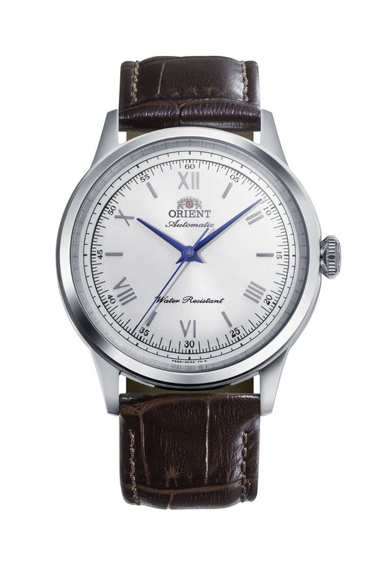 ORIENT RA-BB0002S Bambino Automatic Brown Leather Strap Watch-38.4mm