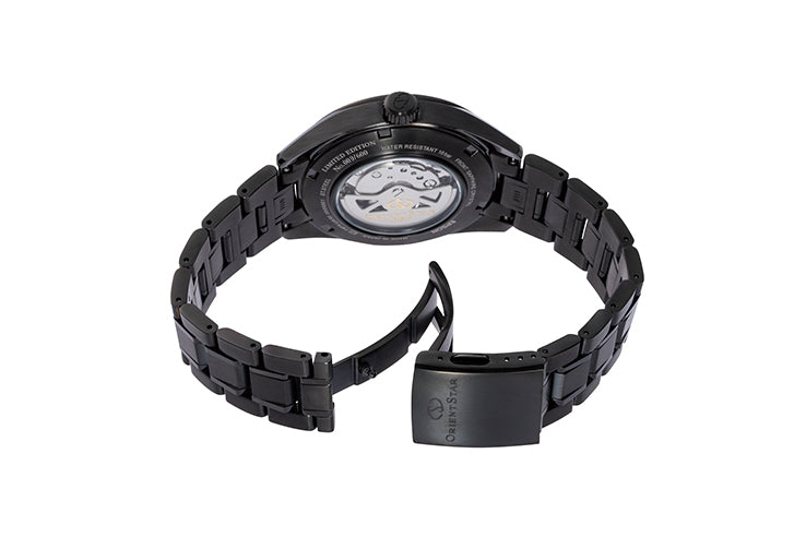 ORIENT STAR RE-AV0126B Contemporary Gents Black Metal Bracelet Strap Watch